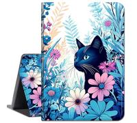 Case for Galaxy Tab A 10.1 2016 SM-T580 T585 T587,Slim Soft Shockproof TPU Silicone Protective Back Shell Case for Samsung Galaxy Tab A 10.1 Inch 2016 Tablet,Flowers Petals Cute Cat