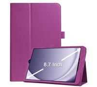 Case for Galaxy Tab A9 8.7" 2023 Released, PU Leather Cover Lightweight Folio Protective Stand Case for Samsung Galaxy Tab A9 8.7 Inch Tablet (Model SM-X110/X115/X117), Purple