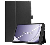 Case for Galaxy Tab A9 8.7" 2023 Released, PU Leather Cover Lightweight Folio Protective Stand Case for Samsung Galaxy Tab A9 8.7 Inch Tablet (Model SM-X110/X115/X117), Black