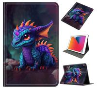 Case for Galaxy Tab A9 Plus 11 Inch 2023 (SM-X210/X215/X216), Slim Shockproof PU Leather Protective Cover with Auto Wake/Sleep, Multi-Angle Stand for Tab A9 11" Tablet, Baby Purple Dragon