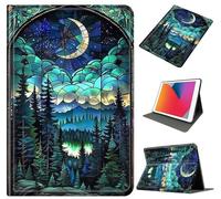 Case for Galaxy Tab A9 Plus 11 Inch 2023 (SM-X210/X215/X216), Slim Shockproof PU Leather Protective Cover with Auto Wake/Sleep, Multi-Angle Stand for Tab A9 11" Tablet, Pineapple Moon Forest