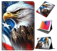 Case for Galaxy Tab A9 Plus 11 Inch 2023 (SM-X210/X215/X216), Slim Shockproof PU Leather Protective Cover with Auto Wake/Sleep, Multi-Angle Stand for Tab A9 11" Tablet, Flag Eagle