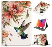 Case for Galaxy Tab A9 Plus 11 Inch 2023 (SM-X210/X215/X216), Slim Shockproof PU Leather Protective Cover with Auto Wake/Sleep, Multi-Angle Stand for Tab A9 11" Tablet, Flower Bird