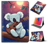 Case for Galaxy Tab A9 Plus 11 Inch 2023 (SM-X210/X215/X216), Slim Shockproof PU Leather Protective Cover with Auto Wake/Sleep, Multi-Angle Stand for Tab A9 11" Tablet, Guitar Sloth
