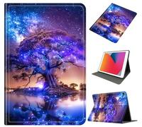 Case for Galaxy Tab A9 Plus 11 Inch 2023 (SM-X210/X215/X216), Slim Shockproof PU Leather Protective Cover with Auto Wake/Sleep, Multi-Angle Stand for Tab A9 11" Tablet, Purple Tree of Life