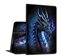 Case for Galaxy Tab S7 FE 5G/S8 Plus/S7 Plus 12.4" Tablet PU Leather Slim Folio Lightweight Cover with Smart Auto Wake/Sleep Protective Case for Samsung Tab S7 FE 2021/S8+ 2022/S7+ 2020,Cool Dragon