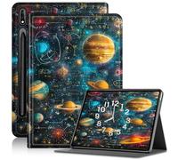 Case for Galaxy Tab S7 FE 5G/S8 Plus/S7 Plus 12.4" Tablet, Slim PU Leather Adjustable Stand Case with Auto Sleep/Wake Cover for Samsung Galaxy Tab S7 FE 5G Anti-Fall Case, equations