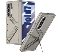 Case for Galaxy Z Fold 7 with Stand, Front Screen Protector, Hinge Protection, Samsung Galaxy Z Fold7 Cover with Hidden Adjustable Kickstand-Gold