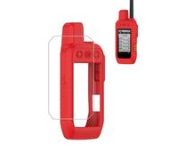 Case for Garmin Alpha 200/200i/300/300i Handheld, FJIASTB Soft Silicone Shockproof Cover with Screen Protector (Red)
