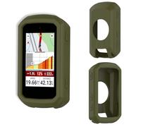 Case for Garmin Edge 850,NOUKAJU Silicone Protective Case,Drop-Proof,Scratch-Proof,Shock-Proof,Protective Cover for Garmin Edge 850 Cycling Computer(Dark-Green)