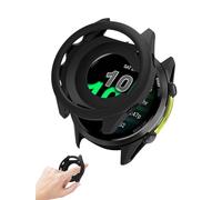 Case for Garmin Forerunner 970 Smartwatch, FJIASTB Soft Silicone Shockproof Cover Lightweight Easy to Install 2-Pack (Black)