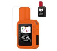 Case for Garmin inReach Mini 3/Mini 3 Plus WUNIAK Soft Silicone Protective Portable Scratch Shock Resistant Shell Case with Screen Protector,Orange