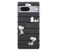 Case for Google Pixel 7 5G Official Peanuts Snoopy Stripes to Protect Your Mobile Phone, Flexible Silicone Case with Official Snoopy License