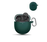 Case for Google Pixel Buds 2a Wireless Earbuds,daunke Soft Silicone Protective Cover,Skin Case with Carabiner,Shockproof,waterproof,Full Protection,Green