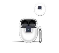 Case for Google Pixel Buds Pro 2 Earbuds Wireless Earbuds,daunke Soft TPU Protective Cover,Case with Runway buckle,Full Protection,Transparent