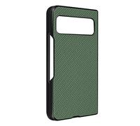 Case for Google Pixel Fold, Carbon Style, 2-Part Design, Green