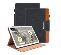 Case for Google Pixel Tablet 2023 11 inch PU Leather Smart Cover Stand Function Multi-Angle Viewing Stand Business Cover - Black
