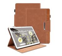 Case for Google Pixel Tablet 2023 11 inch PU Leather Smart Cover Stand Function Multi-Angle Viewing Stand Business Cover - Brown