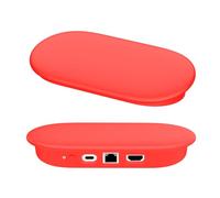 Case for Google TV Streamer 4K, Protective TV Box Case, Silicone Protective Case Cover, Protective Sleeve Shell (Red)