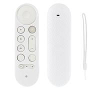 Case For Google TV Streamer 4K TV, Silicone Remote Controller Cases Protective Covers, ergonomic Anti-slip Remote cover (white)