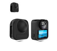 Case for GoPro MAX2/GoPro MAX 2 Digital Camera, daunke Silicone protective case, Anti-Scratch,Full Protection,Shockproof,Light and Thin and Portable，Black