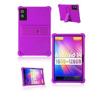 Case for Hcjip Tablet, Android 14 Tablet 11 Inch 2025 Latest, yystao Kids Soft Silicone Tablet Case Compatible with Hcjip Tablet 11 Inch, Adjustable Stand (Purple)