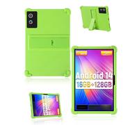 Case for Hcjip Tablet, Android 14 Tablet 11 Inch 2025 Latest, yystao Kids Soft Silicone Tablet Case Compatible with Hcjip Tablet 11 Inch, Adjustable Stand (Green)