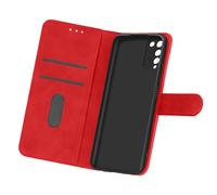 Case for Honor 10X Lite Card-holder Cover Video Stand Feature Red