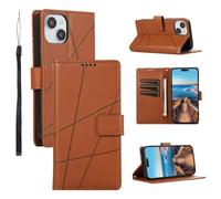 Case for Honor 200 Lite Cover Premium PU Leather Line Embossed Flip Notebook Wallet Case Magnetic Stand Card Slot Folio Bumper Case for Honor 200 Lite,brown