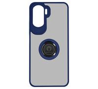 Case for Honor 90 Lite Dual-Material Metallic Ring Video Support Ringrip Blue