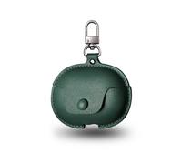 Case for Honor LCHSE X7 Wireless Earbuds,PU Leather Soft Protective Cover,Includes a Carabiner to Prevent Loss,waterproof,Drop-Proof,Lightweight and Portable,Blackish Green