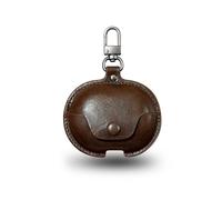 Case for Honor LCHSE X7 Wireless Earbuds,PU Leather Soft Protective Cover,Includes a Carabiner to Prevent Loss,waterproof,Drop-Proof,Lightweight and Portable,Brown
