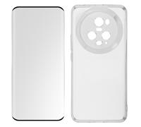 Case for Honor Magic 5 Pro Silicone Gel and Tempered Glass 9H Trim