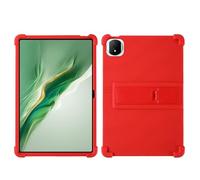 Case for Honor Magic Pad 2 12.3 inch (ROD2-W09), Honor Pad GT Pro 12.3 inch Tablet with PC Kickstand, Soft Silicone, Washable, Thickened Corner Shockproof Case, Red