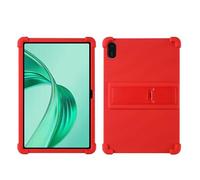Case for Honor Pad X8a 11 inch 2024 Tablet with PC Kickstand, Soft Silicone, Washable, Thickened Corner Shockproof Case, Red
