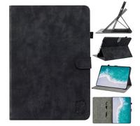 Case for Honor Pad X8a/ Pad X9 2024 - [Corner Protection] Multi-Angle Viewing Stand Cover Cute Tiger with Pocket & Pencil Holder, Auto Wake Sleep black