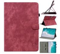 Case for Honor Pad X8a/ Pad X9 2024 - [Corner Protection] Multi-Angle Viewing Stand Cover Cute Tiger with Pocket & Pencil Holder, Auto Wake Sleep red