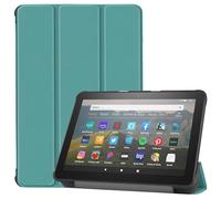 Case for HTD 8 Tablet (12th Generation, 2024 Release) - TOKILO Premium PU Leather Hard Back Shell with Auto Sleep/Wake, Lightweight Stand Cover for LG 8 inch Tablet (Green)