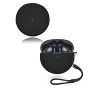 Case for HUAWEI FreeBuds 7i Wireless Earbuds, yystao Soft Silicone Protective Cover, With Lanyard, Dustproof, Shockproof & Durable, Black