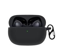 Case for Huawei FreeBuds Pro 5 with Carabiner,Anti-Scratch Premium Soft Silicone Full Protective Case,Ultra Slim Shockproof Headphone Protective Cover for Huawei FreeBuds Pro 5,Black