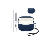 Case for HUAWEI FreeBuds SE 4 ANC Earbuds,toergy Shockproof,Waterproof,Soft and Slim Silicone Cover with Lanyard & Keychain & Cleaner kit,Blue