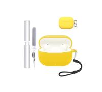 Case for HUAWEI FreeBuds SE 4 ANC Earbuds,toergy Shockproof,Waterproof,Soft and Slim Silicone Cover with Lanyard & Keychain & Cleaner kit,Yellow