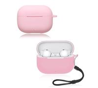 Case for HUAWEI FreeBuds SE 4 ANC Wireless Earbuds, yystao Soft Silicone Protective Cover compatible with HUAWEI FreeBuds SE 4 ANC, With Lanyard, Dustproof, Shockproof & Durable, Pink
