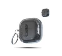 Case for HUAWEI FreeClip 2 Wireless Earbuds,daunke Soft TPU Protective Cover,with Round buckle,Full Protection,Transparent Black