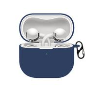 Case for Huawei FreeClip 2 with Carabiner,Anti-Scratch Premium Soft Silicone Full Protective Case,Shockproof Ultra Slim Headphone Protective Cover for Huawei FreeClip 2,Blue