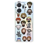 Case for Huawei Honor X7A Official Harry Potter Characters Icons to Protect Your Mobile Phone, Transparent Flexible Silicone Case with Official Harry Potter License
