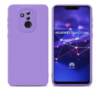 cadorabo Case compatible with Huawei MATE 20 LITE in FLUID LIGHT PURPLE - Protective cover made of flexible TPU silicone