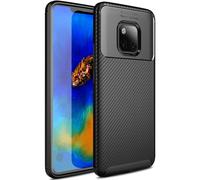 Case For Huawei Mate 20 Pro Protective Silicone Cover Black Carbon Look