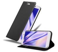 cadorabo Book Case works with Huawei MATE 9 in CLASSY BLACK - with Magnetic Closure, Stand Function and Card Slot - Wallet Etui Cover Pouch PU Leather Flip