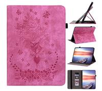 Case for Huawei MatePad T10/T10S 2020 Cover Shockproof PU Leather Soft TPU Back Multi-Angle Stand Shell with Pen Holder Folio Flip Tablet Protective Cover for MatePad T10/T10S 2020 Deep Pink